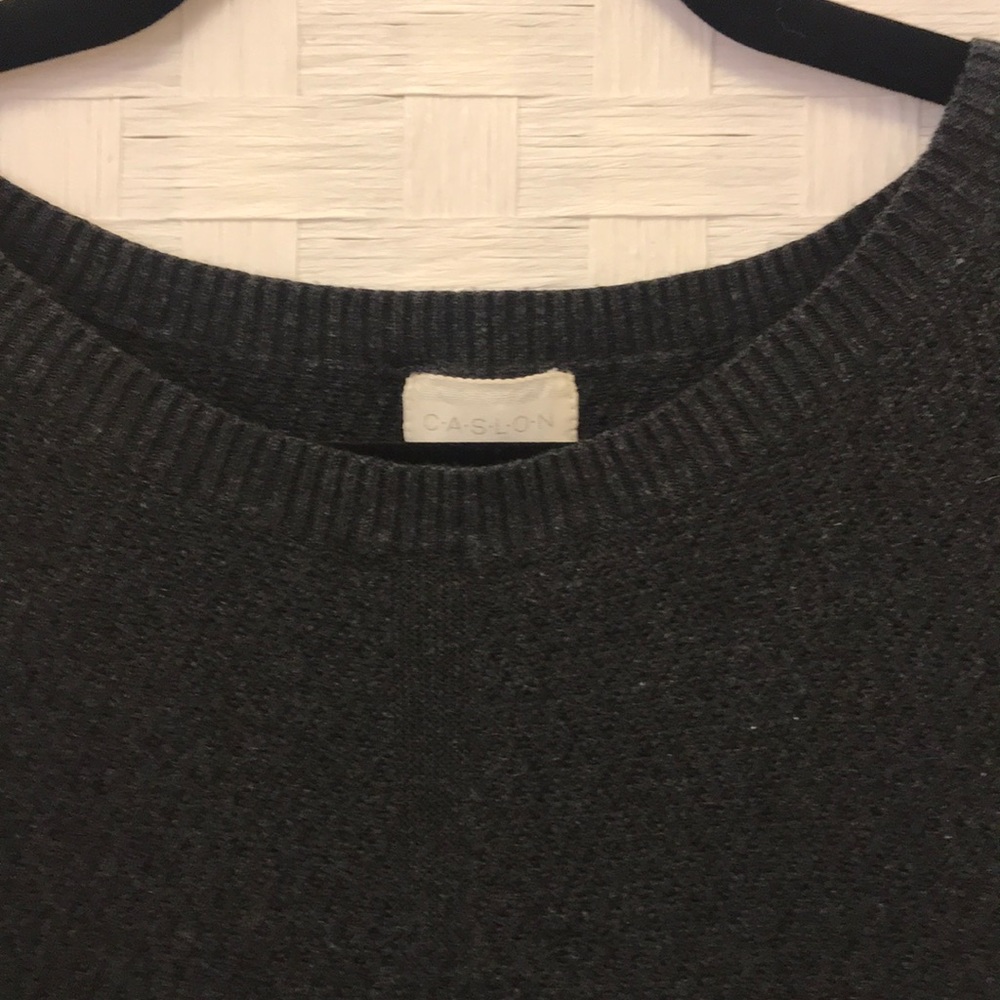 Grey hi-lo long sweater